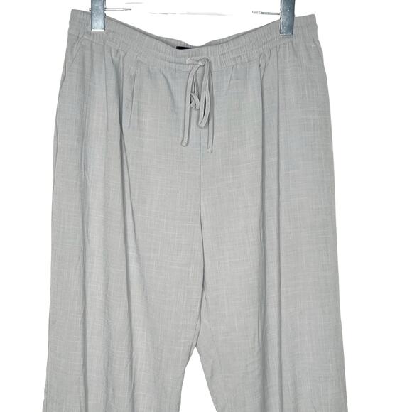 EXPRESS High Rise Jogger Pants Relaxed Fit Elastic Waist Drawstring Gray Size L - Picture 2 of 9
